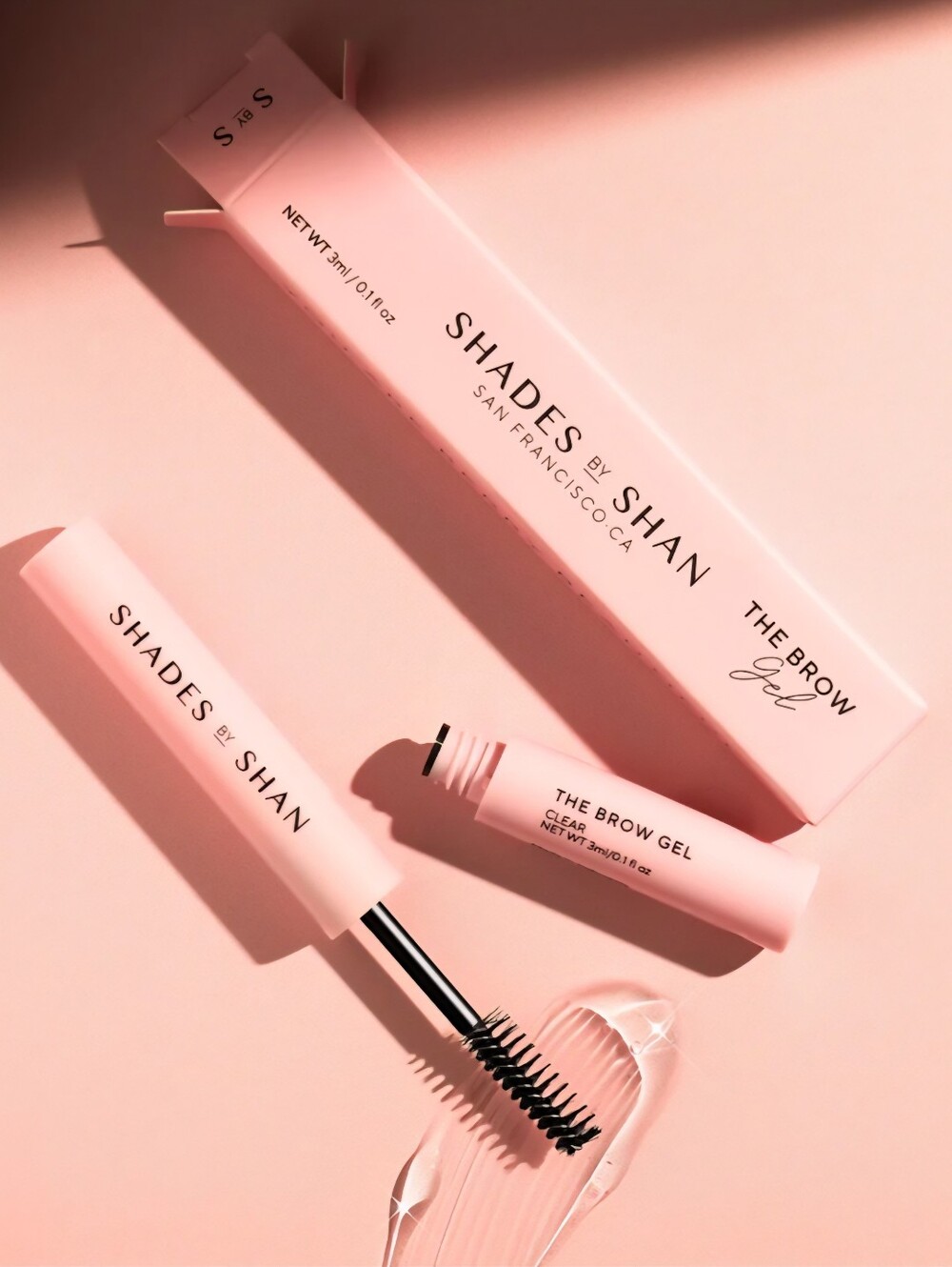 NIB Shades By Shan Brow Gel, 0.1 Fl Oz